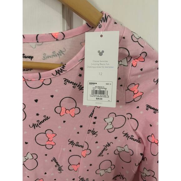 Jumping Beans Pink Minnie Pink Long Sleeve Dress Girls Size 12 - Picture 3 of 4
